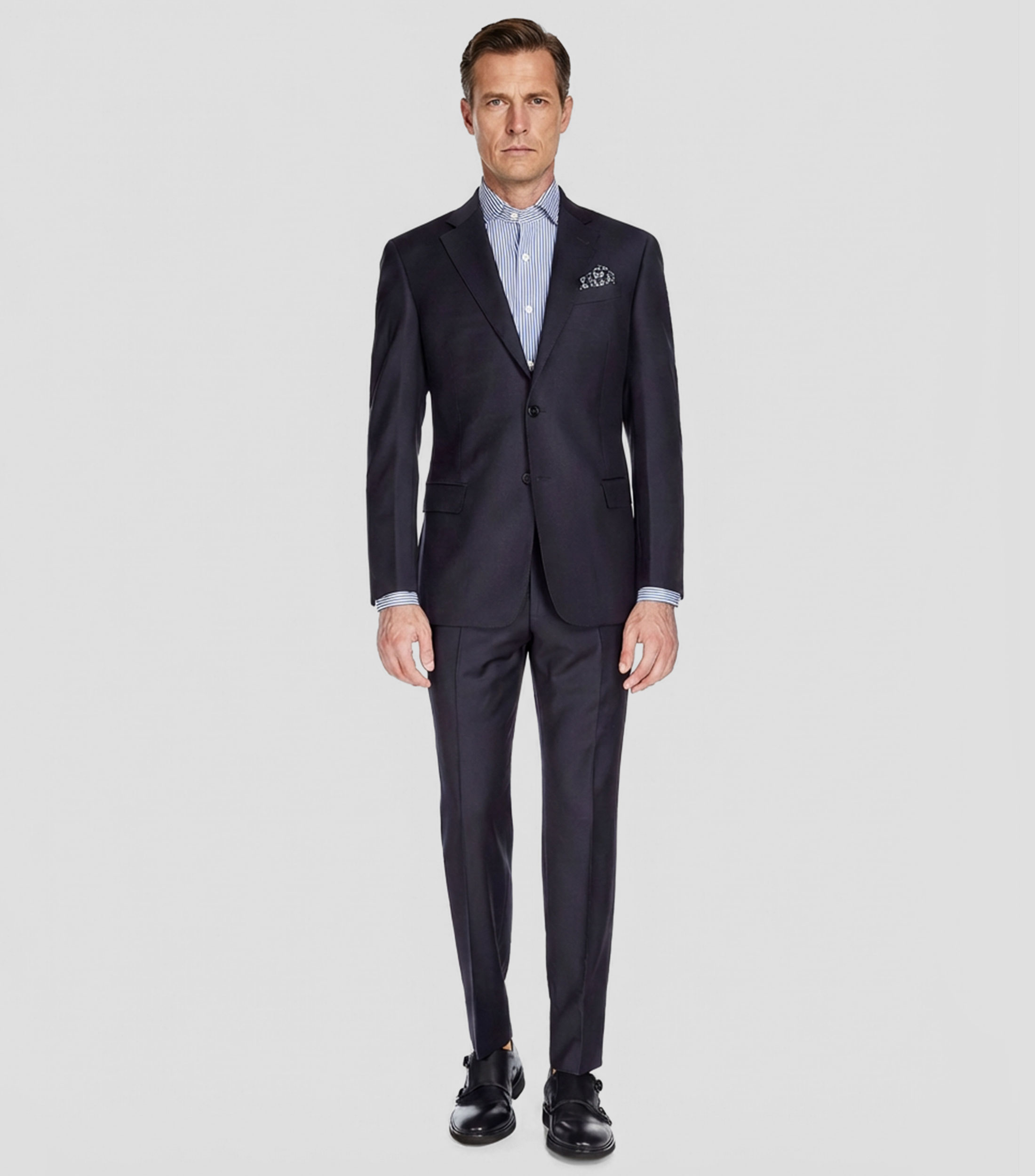 Traje recto sólido Hombre